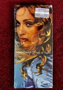 MADONNA RAY OF LIGHT SEALED LONGBOX CD PROMO HYPE STICKER FROZEN GRAMMY ALBUM LP - Picture 1 of 9