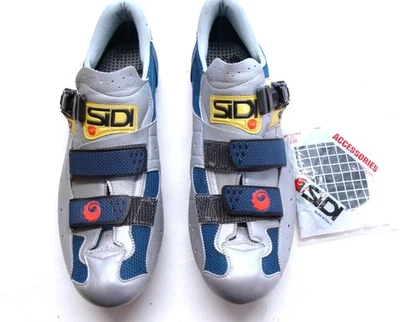 ~ Zapatos de ciclismo de carretera SIDI Genius 3 vintage EU 46 US 11.2 cuero con tacos ~ Foto 1 de 4