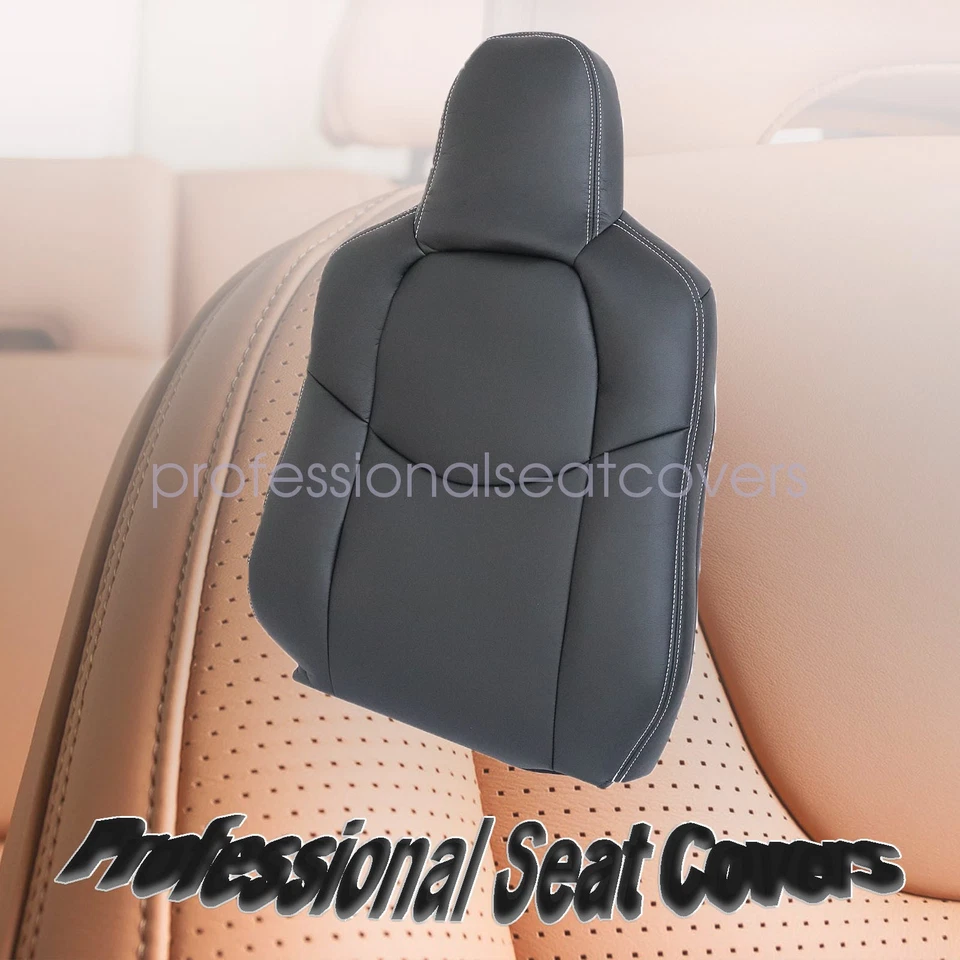 Fit For 2009 2010-2014 Mazda MX-5 Miata Passenger Top Leather Seat Cover - Black - Image 1 of 4