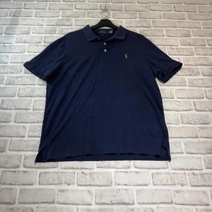 Polo Ralph Lauren Classic Fit Soft Cotton Polo Shirt Blue Men's Size L - Bild 1 von 8