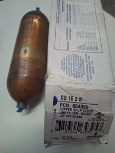 ) 3/8 ODF Copper Liquid Line Filter Drier SUPCO LLD163S USE CU163S A1 - Picture 1 of 1