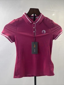 KJUS Girls Stephanie Polo Pink UPF 30+ Size 1-8 NWT Golf Shirt Youth X40 - Picture 1 of 9
