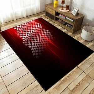 Alfombra Flag Flowing Rally, Diseño Deportivo Coche, Coche de Carreras, Alfombra Inspirada - Imagen 1 de 10