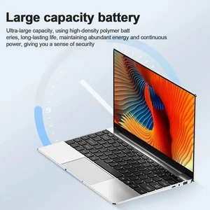 Ultra Slim 14.1" Laptop 16GB RAM 2TB SSD Intel N3700 Notebook Gamer Windows 11 P - Picture 1 of 11