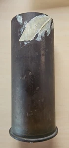 Vintage Brass Artillery Shell Case Casing - Unknown Manufacturer and Year - Picture 1 of 5