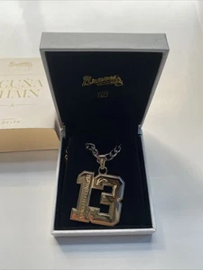 RONALD ACUNA JR Atlanta Braves Baseball 2021 SGA Replica Player Gold Chain Box - Picture 1 of 5