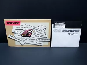 TIMEWISE (A Time Management Program) Atari 400 / 800, Disk 5.25" 32K, Atari '82. - Picture 1 of 5