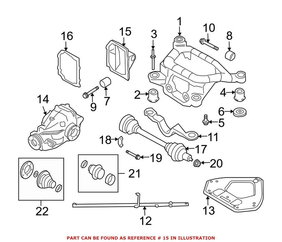 Genuine OEM Rear Differential Cover For BMW 330Ci 330i Z4 2001-2016 - Image 1 of 1