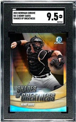 Henry Davis 2022 Bowman Chrome SG-3 Shades of Greatness SGC 9.5 Pirates - Image 1 of 2