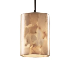 Justice Design Alabaster Rocks! Mini 1-LT Pendant, Flat, BZ - ALR-8815-10-DBRZ - Picture 1 of 1