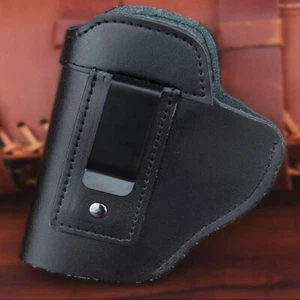 Tactical Leather IWB Gun Holster for S&W M&P Shield | Glock 17 19 22 23 32 33 43 - Picture 1 of 12