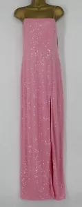 ROTATE BIRGER CHRISTENSEN SEQUINNED MAXI DRESS WOMENS UK 8 PINK RRP £315 AD - Picture 1 of 6