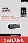 SanDisk Ultra Shift 64GB .USB 3.0 Flash Drive .Stick 100 MB/S . BRAND NEW ,