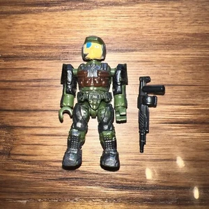 Halo Mega Bloks Minifigure UNSC Marine Green Figure 96942 UNSC Elephant 2011 - Picture 1 of 2