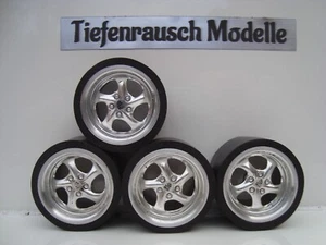 1:18 Porsche Echt Alu Felgen Audi VW Mercedes Opel BMW Tuning - Bild 1 von 1
