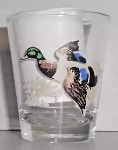 Duck In Flight Shot Glass Vintage New - Picture 1 of 2
