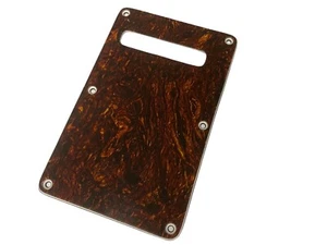 PG-0556-AMT 3-Ply Tortoise Fender Back Plate for Guitar Modern Cutout - Picture 1 of 2