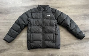 THE NORTH FACE Reversible Andes Junior Jacket L Black 550 Down Insulated Puffer - Picture 1 of 15