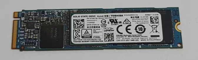 Toshiba NVMe 512GB M.2 2280 SSD 固态硬盘 — 第 1/1 张图片