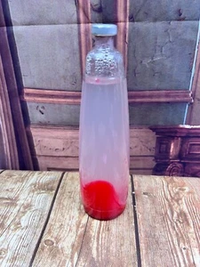 Replacement Lava Lamp Glass Bottle Container Liquid red clear 9" - Picture 1 of 6