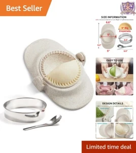 Empanada Maker Polypropylene 5 Inch Dumpling Mold Set for Quick Cooking - Picture 1 of 9