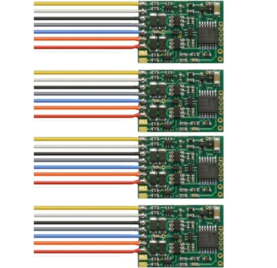 NCE D13W-4 ~ New 2025 ~ DCC Decoder Direct Wire ~ 4 Functions ~ 4 Pcs ~ 5240172 - Image 1 of 2