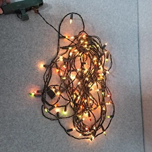 Vintage Christmas Light Strand Miniature 1980s Tested Working Replacement Decor - Picture 1 of 7