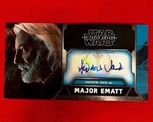 Topps Star Wars The Force Awakens 3D Wide-vision Andrew Hack Major Ematt - Picture 1 of 2