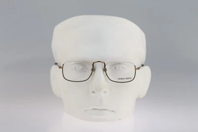 Giorgio Armani 175 854, винтажные 90-х серый и золотой половина обода маленький квадратные очки - Изображение 1 из 4