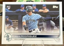 Julio Rodriguez 2022 Topps Series 2 SP Image Variation True ROOKIE Card #659 RC