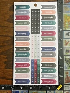 PEGATINAS DE PAPEL DE UNA HOJA DE TEMA DE ESPÍRITU LIBRE, ETIQUETAS DE THE HAPPY PLANNER #GDL274 - Imagen 1 de 2
