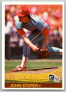 1984 Donruss John Stuper St. Louis Cardinals #412