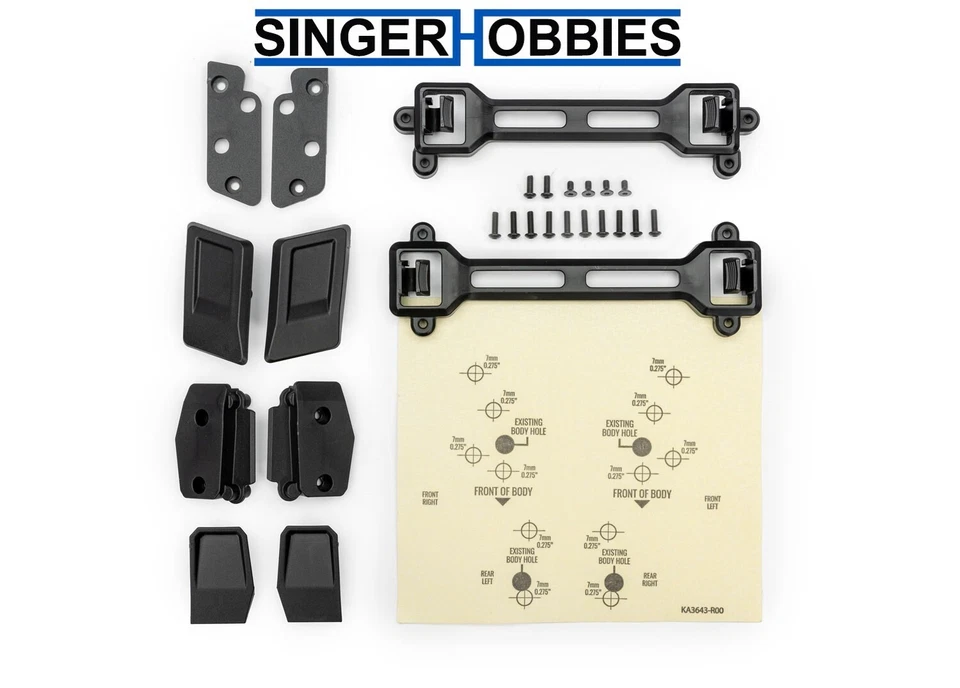 Traxxas 1/10 Slash 2WD VXL * Clipless Body Mount Conversion Kit * 6934
