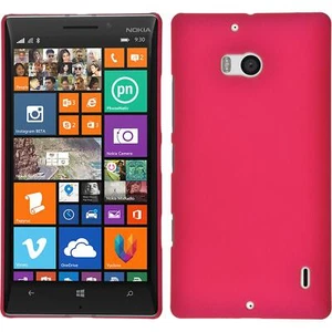 Hardcase für Nokia Lumia 930 Hülle pink gummiert + 2 Schutzfolien - Bild 1 von 4