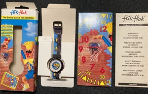 Swatch Flik Flak Watch – Unique – Basketball, Bicyclists, Muppet Fans - Picture 1 of 6