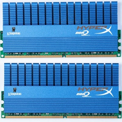 HyperX T1 4GB 2x2GB DDR2 1066 PC2-8500 Retro Gaming Memory DIMM KHX8500D2T1K2/4G - Image 1 of 2