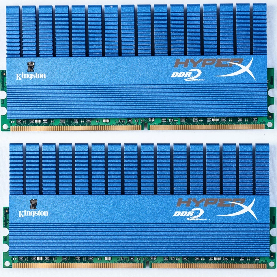 HyperX T1 4GB 2x2GB DDR2 1066 PC2-8500 Retro Gaming Memory DIMM KHX8500D2T1K2/4G - Image 1 of 2