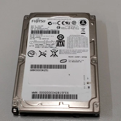 Genuine Fujitsu 250GB 2.5" HDD MHX2250BT SATA 3Gb/s 4200 RPM CA06846-B210000T - Image 1 of 4