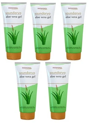 Gel de Aloe Vera Patanjali Saundarya 60 ml x 5 | Hidratante y cuidado de la piel a base de hierbas | Foto 1 de 4