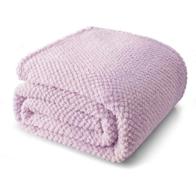 Blanket Fleece Soft Warm Cozy Fluffy Bed Sofa Throw Blankets for All Season - Image 1 of 4