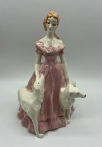 Vintage 1943 Brayton Laguna Woman with Dogs Planter Pottery 10" - Picture 1 of 14
