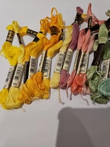 DMC Cotton Embroidery Cross Stitch  Floss Thread Lot of 45 - Picture 1 of 11
