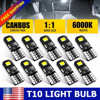 2 White For Cadillac GMC Buick Chevrolet LED License Plate Light Car Accessories - Image 1 of 4