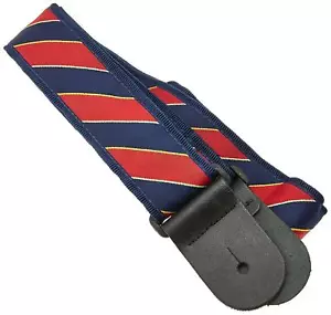 D'addario Planet Waves T20W1410 2-Inch Tie Stripes Guitar Strap - Blue / Red - Picture 1 of 1