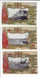 3 vistas de Quebec Canadá color RPPC postales en relieve Warwick Bros p2217 - Imagen 1 de 2