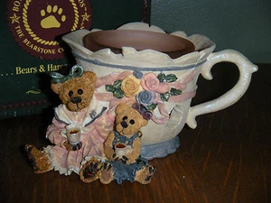 Boyds Bears Windlicht 1997 ~1E MS. BRUIN & BAILEY...TEA TIME~ Style #27751 - Bild 1 von 11