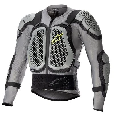 Alpinestars 2026 Bionic Action V2 Protection Jacket Grey Black Yellow Flou MX