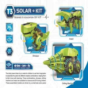 3In1 Solar Energy Dinosaur Robotic Kits DIY Assembly Educational Toys for kids - Picture 1 of 6