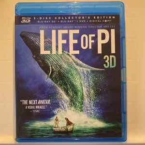 Life of Pi 2012 Ang Lee 2-Discs 3D & 2D Blu-ray (DVD not included) - Picture 1 of 2