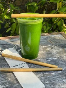 TRUMP SUCKS 2 sets of 3 environmental, political bamboo drinking straws - Picture 1 of 6